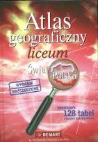 Okładka książki Atlas Geog. LO Świat+Polska twarda DEMART/PWN