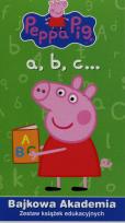 Okładka książki Bajkowa Akademia. Świnka Peppa a, b, c...