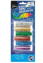 Opakowanie Brokat sypki 6 kolorów 5,5g DERFORM