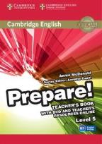 Okładka książki Cambridge English Prepare! 5 Teacher's Book + DVD
