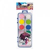 Opakowanie Farby akwarelowe 12 kolorów Barbie Tajne Agentki