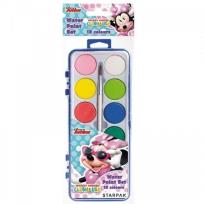 Opakowanie Farby akwarelowe 12 kolorów Minnie