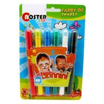 Opakowanie Farby do twarzy Noster 6 kolorów