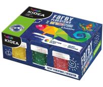 Opakowanie Farby plakatowe z brokatem 6 kolorów x 20ml DERFOR