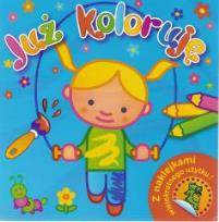 Okładka książki Już koloruję niebieska