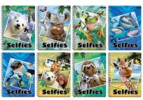 Opakowanie Kołonotes na spirali A6 w kratkę 100 kartek mix