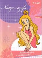 Okładka książki Kolorowanka z naklejkami - Nasza szafa