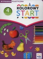 Okładka książki Kolorowy start Czterolatek Wyprawka plastyczna