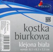 Opakowanie Kostka biurkowa klejona biała
