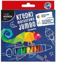 Opakowanie Kredki markerowe jumbo 8 kolorów DERFORM