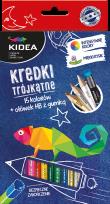 Opakowanie Kredki trójkątne15 kolorów z ołówkiem DERFORM