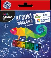 Opakowanie Kredki woskowe 12 kolorów DERFORM