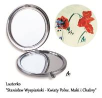 Opakowanie Lusterko Stanisław Wyspiański - Kwiaty Polne. Maki i Chabry 70mm metal