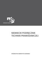 Opakowanie Niemiecki podręcznik techniki prawodawczej