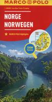 Okładka książki Norwegia mapa drogowa Marco Polo 1:800 000