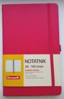 Opakowanie Notes A6/80 kratka Roma różowy