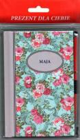 Opakowanie Notes imienny Maja