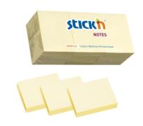 Opakowanie Notes samoprzylepny 38x51mm żółty pastel 12 sztuk