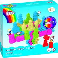 Opakowanie Piasek magiczny kolorowy 600g+100g Zamek FIORELLO