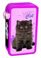 Opakowanie Piórnik podwójny z wyposażeniem. My Little Friend Kot 2016