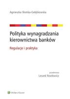 Okładka książki Polityka wynagradzania kierownictwa banków