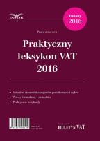 Okładka książki Praktyczny Leksykon VAT 2016
