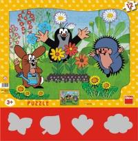 Opakowanie Puzzle 12 Krecik ogrodnik DINO