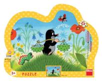 Opakowanie Puzzle 25 Krecik z gąsienicą DINO