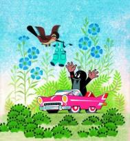 Opakowanie Puzzle 99 Krecik w samochodziku DINO