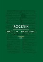 Opakowanie Rocznik Biblioteki Narodowej