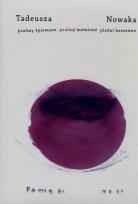 Okładka książki Tadeusza Nowaka psalmy śpiewane psalmy mówione pieśni bezsenne