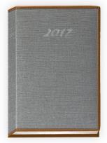 Opakowanie Terminarz 2017 A5 prestige - szary z obszyciem