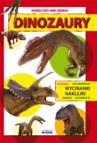 Okładka książki Wycinanki, kolorowanki i naklejki. Dinozaury