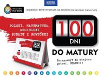 Okładka książki 100 dni do matury. Polski, matematyka, angielski..