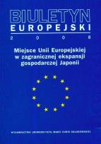 Okładka książki Biuletyn Europejski 2008
