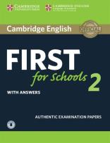 Opakowanie Cambridge English First for Schools 2 Student's Book with answers and Audio