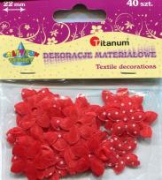 Opakowanie Dodatek dekoracyjny Craft-fun kształty materiałowe kwiaty 2,