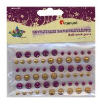 Opakowanie Dodatek dekoracyjny Craft-fun naklejka kryształki samoprzyle