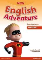 Okładka książki English Adventure New 3 WB + DVD PEARSON