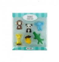 Opakowanie Gumki do mazania - zestaw zwierzęta dżungli