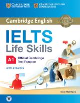 Okładka książki IELTS Life Skills Official Cambridge Test Practice A1 Student's Book with Answers and Audio