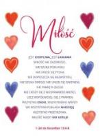 Opakowanie Kartki - Miłość jest cierpliwa pakiet 5 sztuk