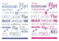 Opakowanie Kartki - Niech błogosławi Pan... pakiet 6 sztuk