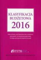 Okładka książki Klasyfikacja budżetowa 2016