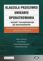 Okładka książki Klauzula przeciwko unikaniu opodatkowania