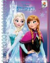 Opakowanie Kołonotatnik A6 na gumkę Frozen