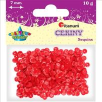Opakowanie Konfetti Cekiny 7mm 10g czerwony (CO7/060)