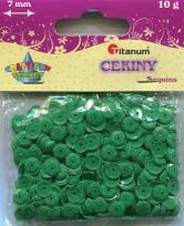 Opakowanie Konfetti Cekiny  7mm 10g zielony (CO7/70)