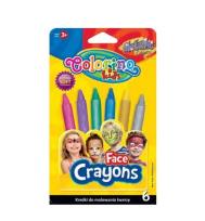 Opakowanie Kredki do malowania twarzy Colorino Kids Metallic 6 kolorów