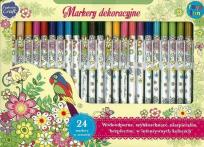 Opakowanie Markery do tekstyliów i ceramiki 24 szt STnux